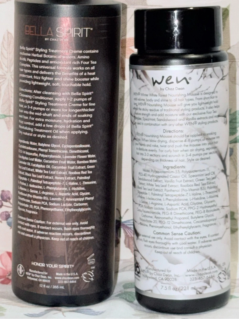 WEN DUO Winter White Forest Nourishing Mousse & Bella Spirit Style & Treat Cream
